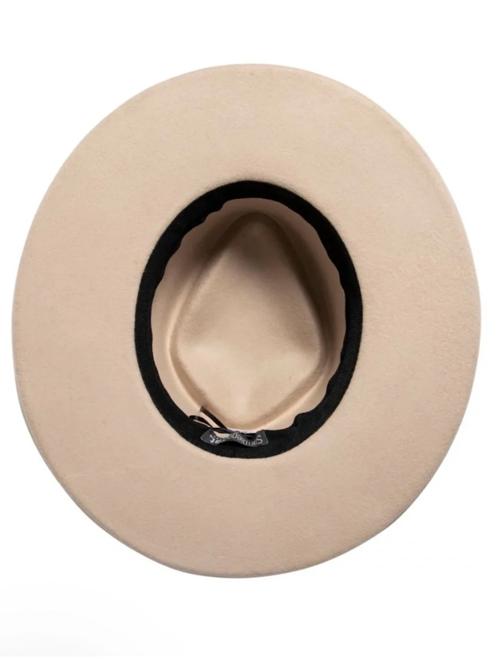 NWT San Diego Hat Company Womens One Size Beige Wool Felt Adjustable Fedora Hat